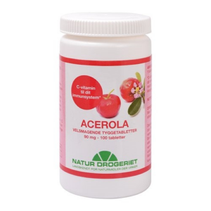 Acerola natural 90 mg 100tab fra Natur drogeriet