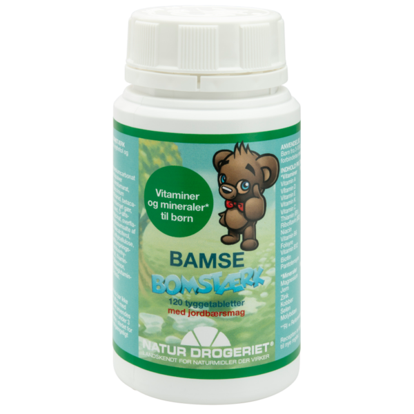 Bamse Bomstærk børnevitamin/mineral 120stk