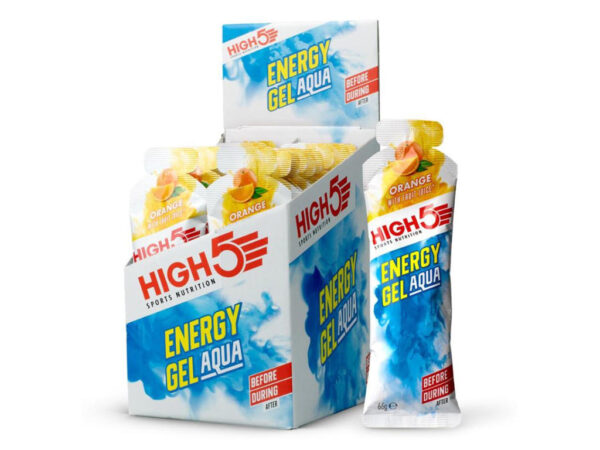 High5 Energy Gel Aqua - Energigel med appelsin - 1 kasse á 20 stk.