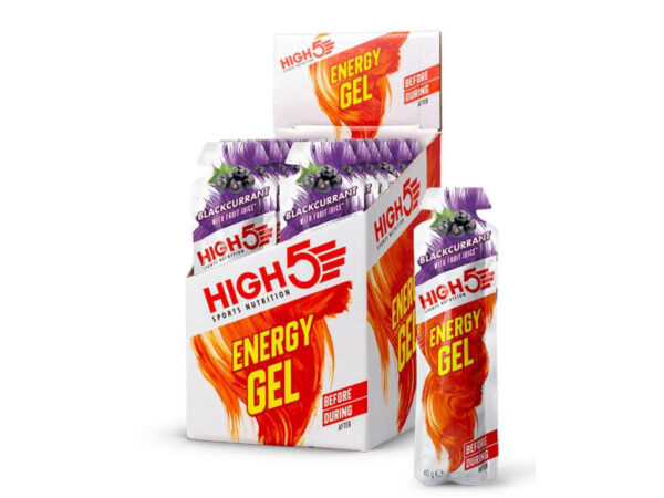 High5 Energy Gel - Energigel med solbær - 1 kasse á 20 stk.