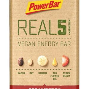 PowerBar REAL5 Veagan Energy Bar - Strawberry