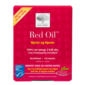 Red Oil omega-3 krill olie 120 kap fra New Nordic Healthcare