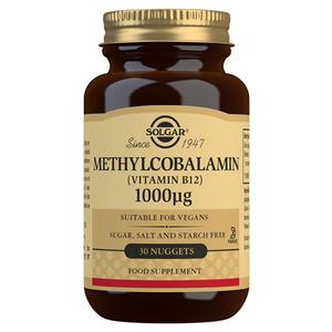 Solgar B12 Vitamin, Methylcobalamin 1000mcg - 30 tab.