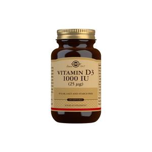 Solgar D3-vitamin 1000 IU (25 Âµg) - 250 kaps.