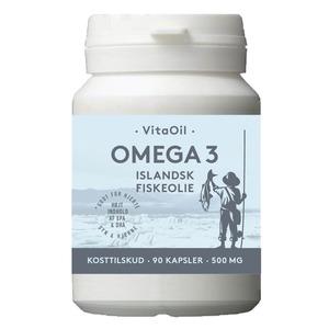 VitaOil Omega-3 Fiskeoliekapsler - 90 kaps.