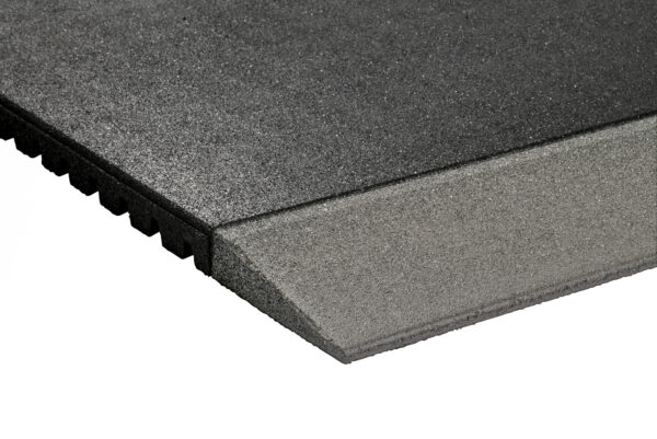 Granuflex Rampe Til Gummiflise 1000 x 200 x 43 mm Grey