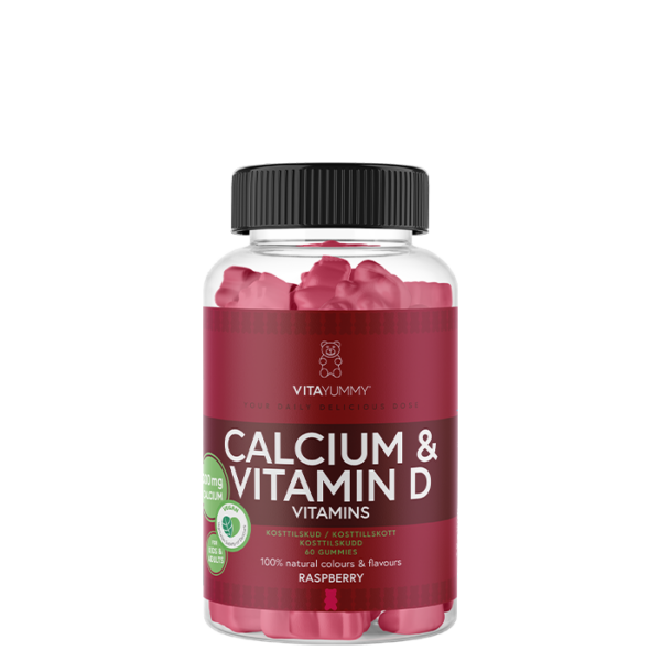 Kalcium & Vitamin D Hallon 60 Gummies