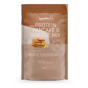 LinusPro Protein Pancake & Waffle White Chocolatemix - 500 g.