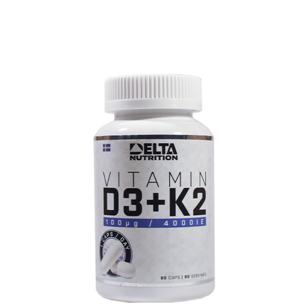 Vitamin D3 + K2, 90 caps