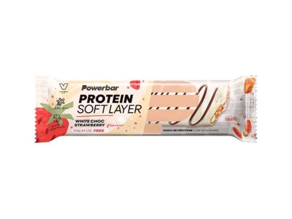 Powerbar Soft Layer - Proteinbar - White chocolate strawberry - 40 gram