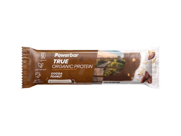 Powerbar True Organic - Proteinbar - Cocoa peanut - 45 gram. OBS! M.H.T 28-02-2023