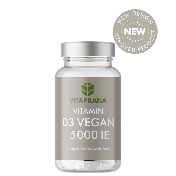Vitamin D3 Vegan 5000 IE, 110 kapsler