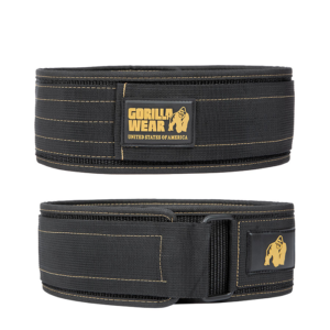 4 Inch Nylon Belt, black/gold