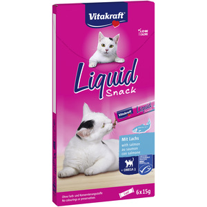 Vitakraft Cat Liquid-Snack, Laks Omega 3 - 90 g.