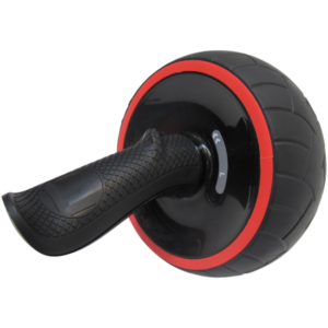 TITAN LIFE Ab Wheel - Fat Wheel Sort mavetræner med ergonomisk greb - HURTIG LEVERING