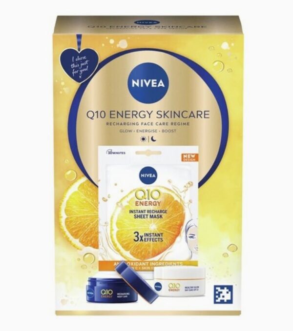 Nivea Q10 Energy Skincare Giftset 2 x 50 ml + 1 stk