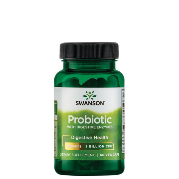 Probiotika med enzymer 60 kapsler