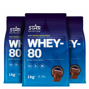 Mix&Match: 3 x Whey-80 Valleprotein 1 kg