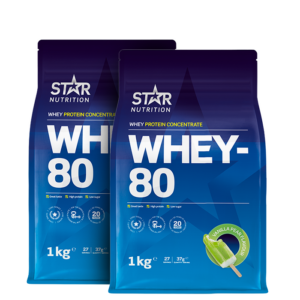 2 x Whey-80 Valleprotein 1 kg