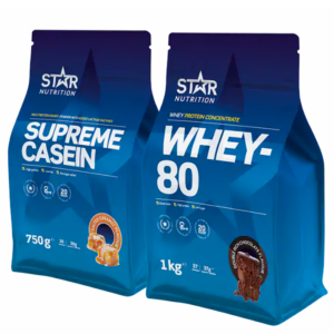 Dag- og natpakke Valleprotein + Kasein