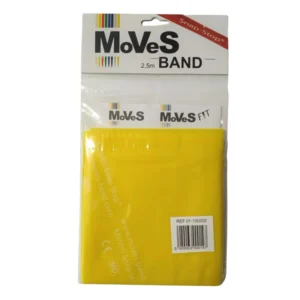 MSD-Band Flad Træningselastik Light 2,5 m Gul (10 Stk)
