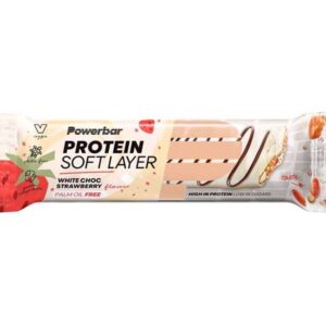 Powerbar Soft Layer - Proteinbar - White chocolate strawberry - 40 gram.