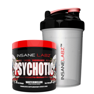 Psychotic Pre-Workout 35 portioner + sindssyg Labz Shaker