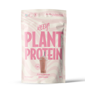 Vegansk protein 500 g Hvid Chokolade Hindbær