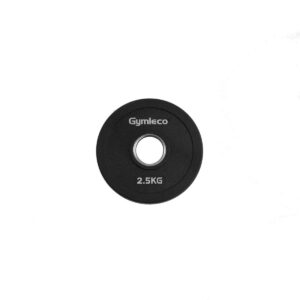 Gymleco Gummi Vægtskive, Sort, 2,5 kg