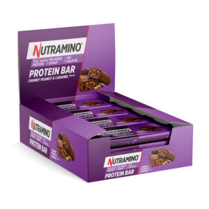 Nutramino Protein Bar - Chunky Peanut & Caramel (12x55g) - Proteinbarer