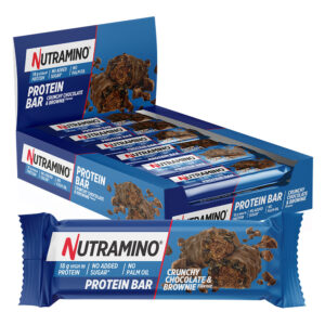 Nutramino Protein Bar - Crunchy Chocolate & Brownie (12x55g) - Proteinbarer