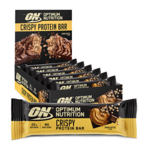 Optimum Nutrition Crispy Protein Bar - Peanut Butter (10x65 g) - Proteinbarer