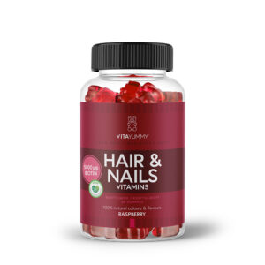 VitaYummy Hair & Nails - Raspberry (60 stk) - Vitaminer & mineraler