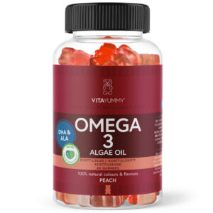 VitaYummy Omega 3 - Peach (60 stk) - Vitaminer & mineraler