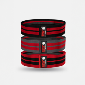 Glute band 3-pack Sort Rød Grå