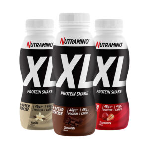 Nutramino XL Shake (3x475ml) - Bland selv | Proteindrik med cremet konsistens