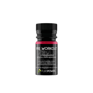 PurePower Pre-workout Shot - PWO Energishot - Røde bær - 60 ml - OBS 1/6-2025