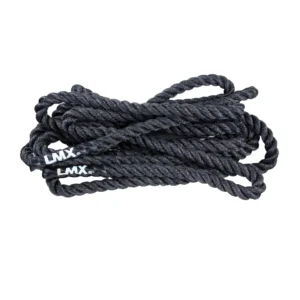 LMX. Battle Rope. Tovværk på 15 m. Fremstillet af PP plast. Egnet til intensiv brug. Sort. Tilgængelig i 3 forskellige tykkelser.