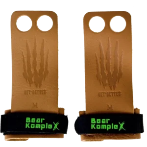 Bear KompleX Læder Grips Tan - 2 Hole str. S