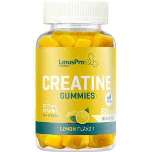 LinusPro Kreatin Vingummi - Lemon - 60 tabs
